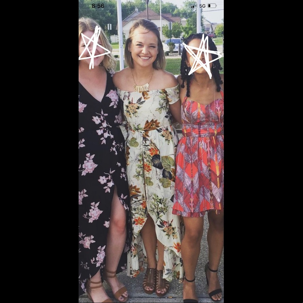 Apeach Hawaiian Patterned Dress